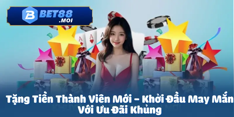 Tặng Tiền Thành Viên Mới – Khởi Đầu May Mắn Với Ưu Đãi Bet88 1 Tặng tiền thành viên mới là chương trình ưu đãi đặc biệt tại Bet88